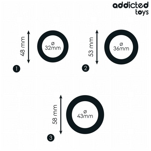 Addicted Toys Silicone Cock Ring Set