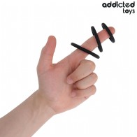Addicted Toys Set of Silicone Penis Rings for Enhanced Performance