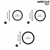 Addicted Toys Set of Silicone Penis Rings for Enhanced Performance