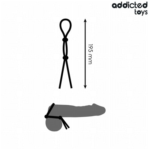 Double Loop Silicone Penis Rope Addicted Toys