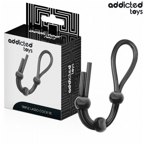 Triple Loop Silicone Penis Rope for Control