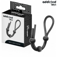 Triple Loop Silicone Penis Rope for Control