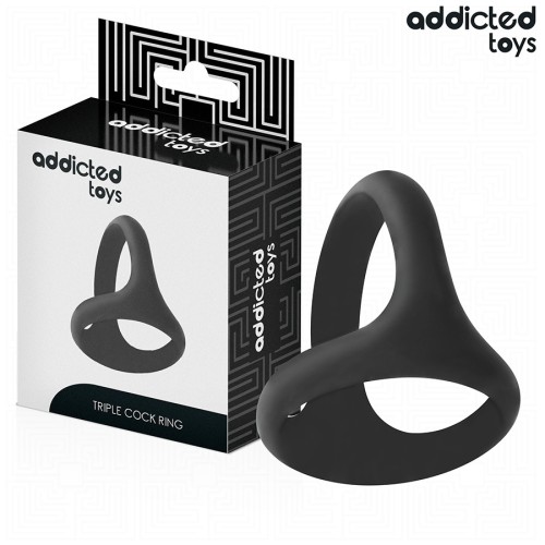 Anillo Triple Grueso Para Hombres