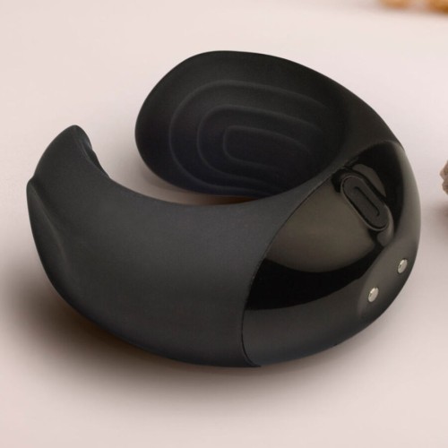 Rocks-Off Echo Black Vibrating Masturbator with 10 Vibration Modes