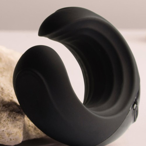 Rocks-Off Echo Black Vibrating Masturbator with 10 Vibration Modes