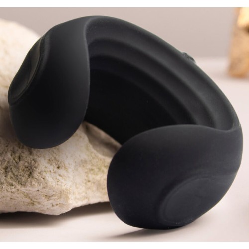 Rocks-Off Echo Black Vibrating Masturbator with 10 Vibration Modes
