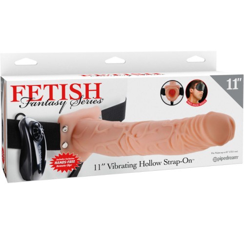 11'' Hollow Strap-On with Balls - Penis Enhancer