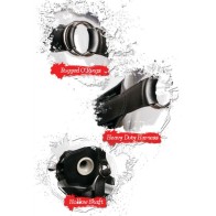 Black Hollow Strap-On with Dildo 30.5 cm - Fetish Fantasy