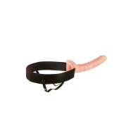 Adjustable Hollow Strap-On Harness Natural 25.4 cm