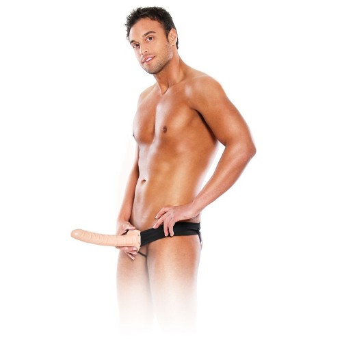 Adjustable Hollow Strap-On Harness Natural 25.4 cm
