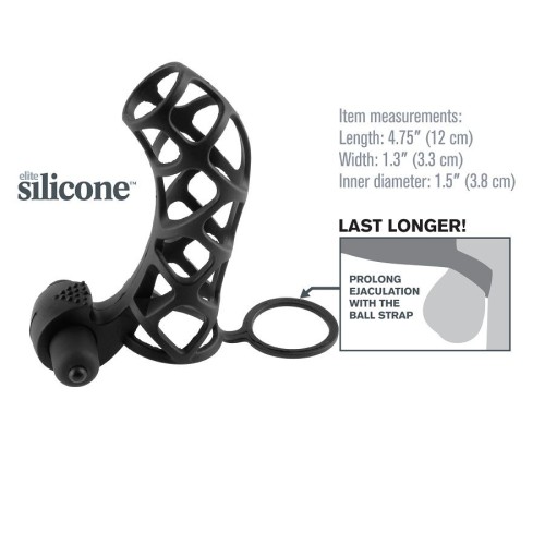 Fantasy X-Tensions Silicone Sleeve with Vibrator