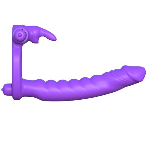 Double Penetration Ring with Rabbit - Ultimate Pleasure