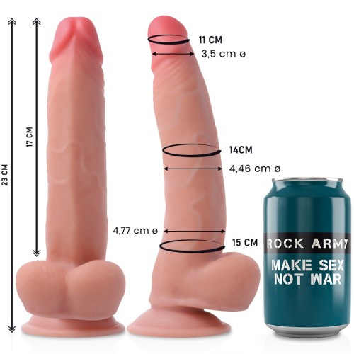Rockarmy Leopard Dual Density Dildo - 23 cm Pleasure
