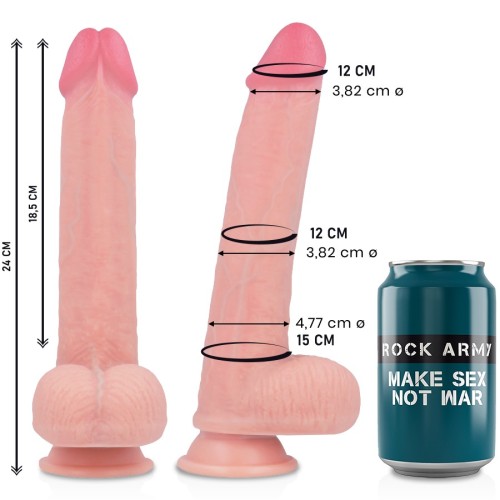 Rockarmy Kingcobra Realistic Liquid Silicone Dildo 24cm - Ultimate Pleasure