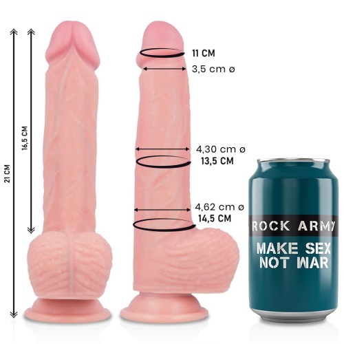 Dildo Spitfire de Silicona Líquida Rockarmy - 21cm