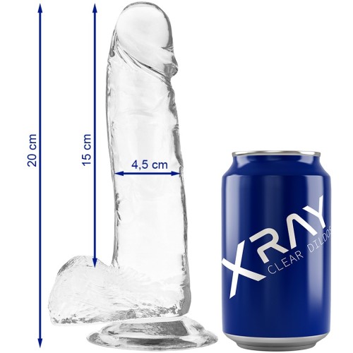 Clear Realistic Dildo 20cm for exciting pleasure