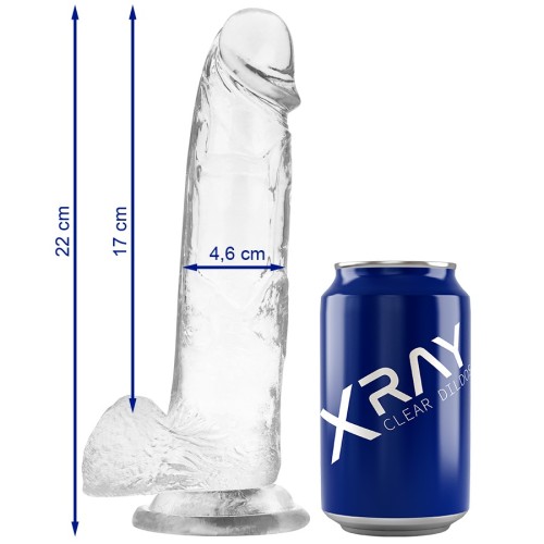 Clear Realistic Dildo 22 cm
