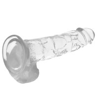 Dildo Realista Transparente 22 Cm
