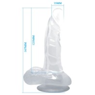 Dildo Realístico Con Ventosa para Diversión Sin Manos