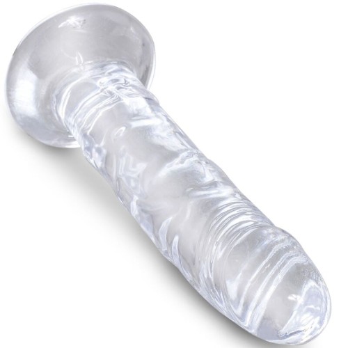 15.5 cm Transparent Realistic Penis - King Cock Clear