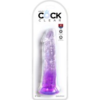 Clear Realistic Penis 19.7 cm Purple - Ultimate Fantasy