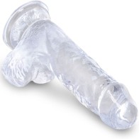 Clear Realistic Penis with Balls