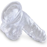 Clear Realistic Penis with Balls