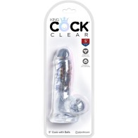 Clear Realistic Penis with Balls