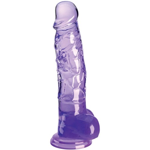 King Cock Clear Realistic Penis with Testicles