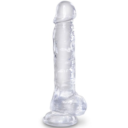 King Cock Clear Realistic Penis with Testicles 16.5 cm