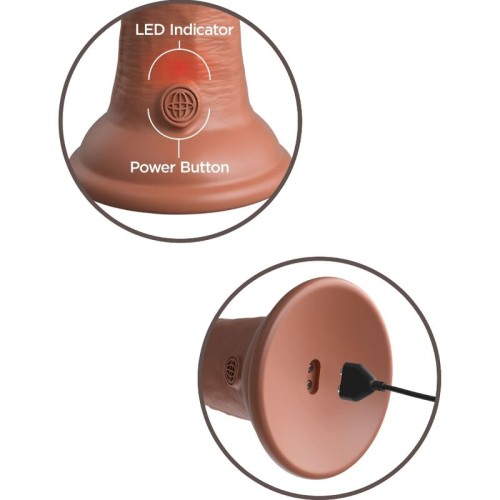 Elite Realistic Vibrator 20.3 cm Caramel