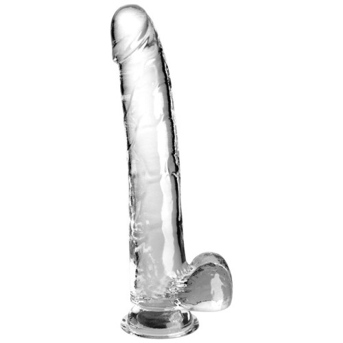 King Cock Clear Dildo with Testicles 24.8 cm