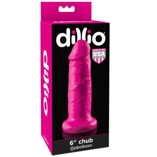 Chub Dildo with Suction Cup 15.2 cm Pink