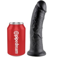 King Cock 8-Inch Realistic Black Dildo for Ultimate Pleasure