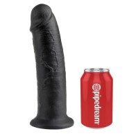 King Cock 10 Inch Realistic Black Dildo for Ultimate Pleasure