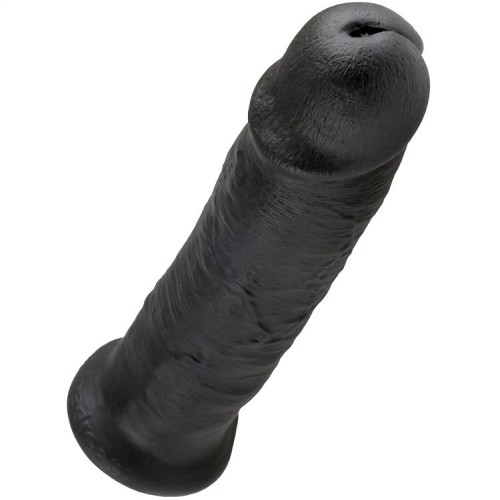 King Cock 10 Inch Realistic Black Dildo for Ultimate Pleasure