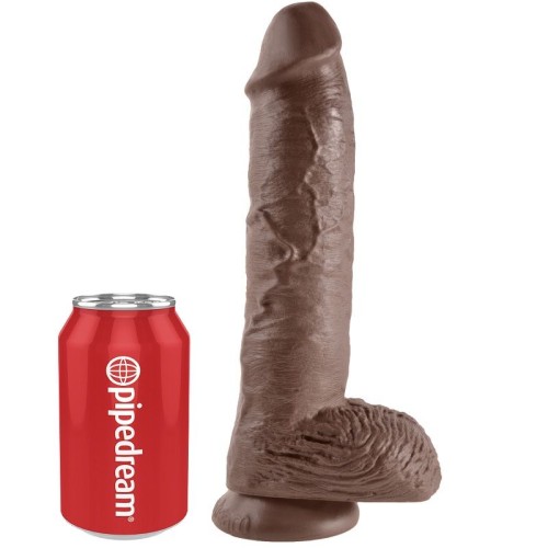 Dildo Realístico Marrón 26.5 Cm