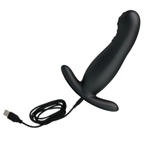 Rechargeable Black Prostate Massager for Pleasure