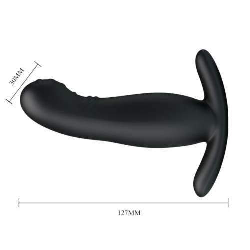Rechargeable Black Prostate Massager for Pleasure