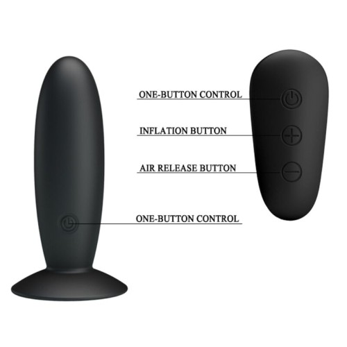 Mr. Play Remote Vibrating Anal Plug with 12 Functions