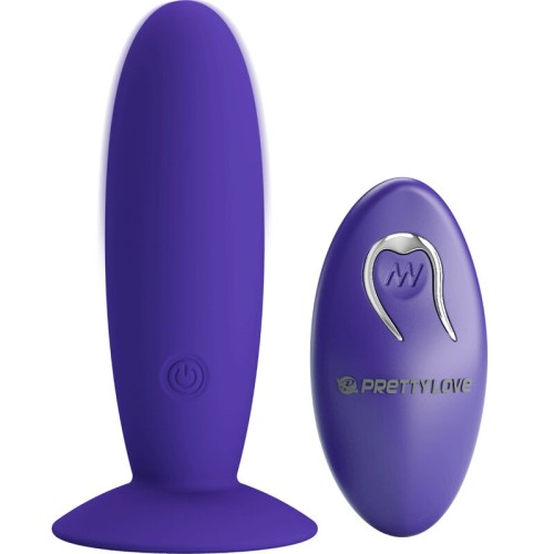 Youth Anal Vibrator with Remote Control Purple
