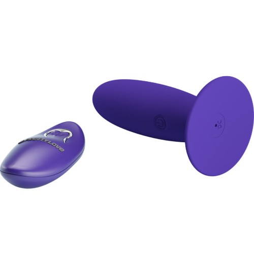 Youth Anal Vibrator with Remote Control Purple