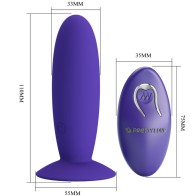 Youth Anal Vibrator with Remote Control Purple