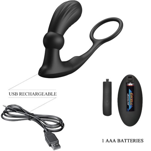 Pretty Love Warren Ring with Anal Vibrator for Enhanced Pleasure