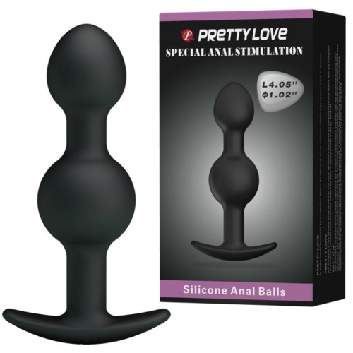 Pretty Love Anal Balls with Special Stimulation Black