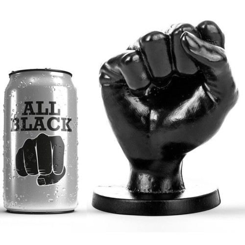 All Black Fist Anal Dildo 14 cm