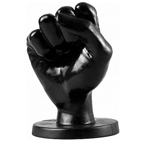 All Black Fist Anal Dildo 14 cm