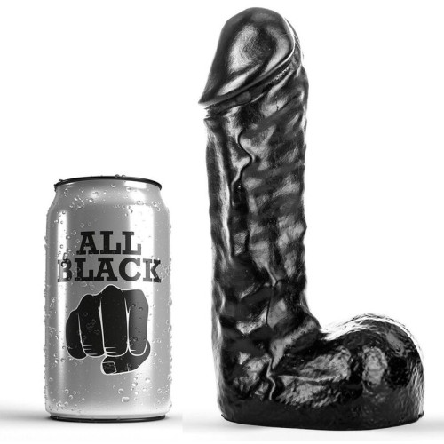 All Black Dildo 19 cm