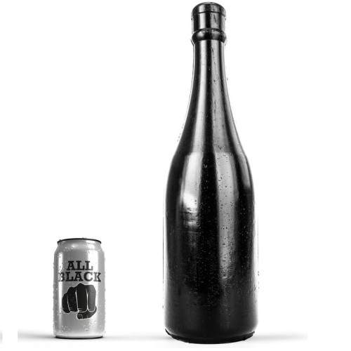 All Black Champagne Bottle Butt Plug