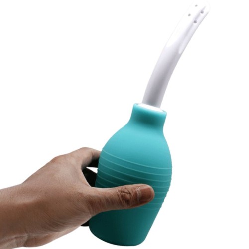Ducha Anal de Goma Azul para Higiene